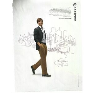 Print Ad Rockport Marc Falato Broadway Theatre Chooses to Walk Color Photo 2009